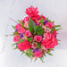 Arreglo floral de Rosas Fucsia, Hawaiana, Alstromelia Rosa y Espuma Morada -GI019-