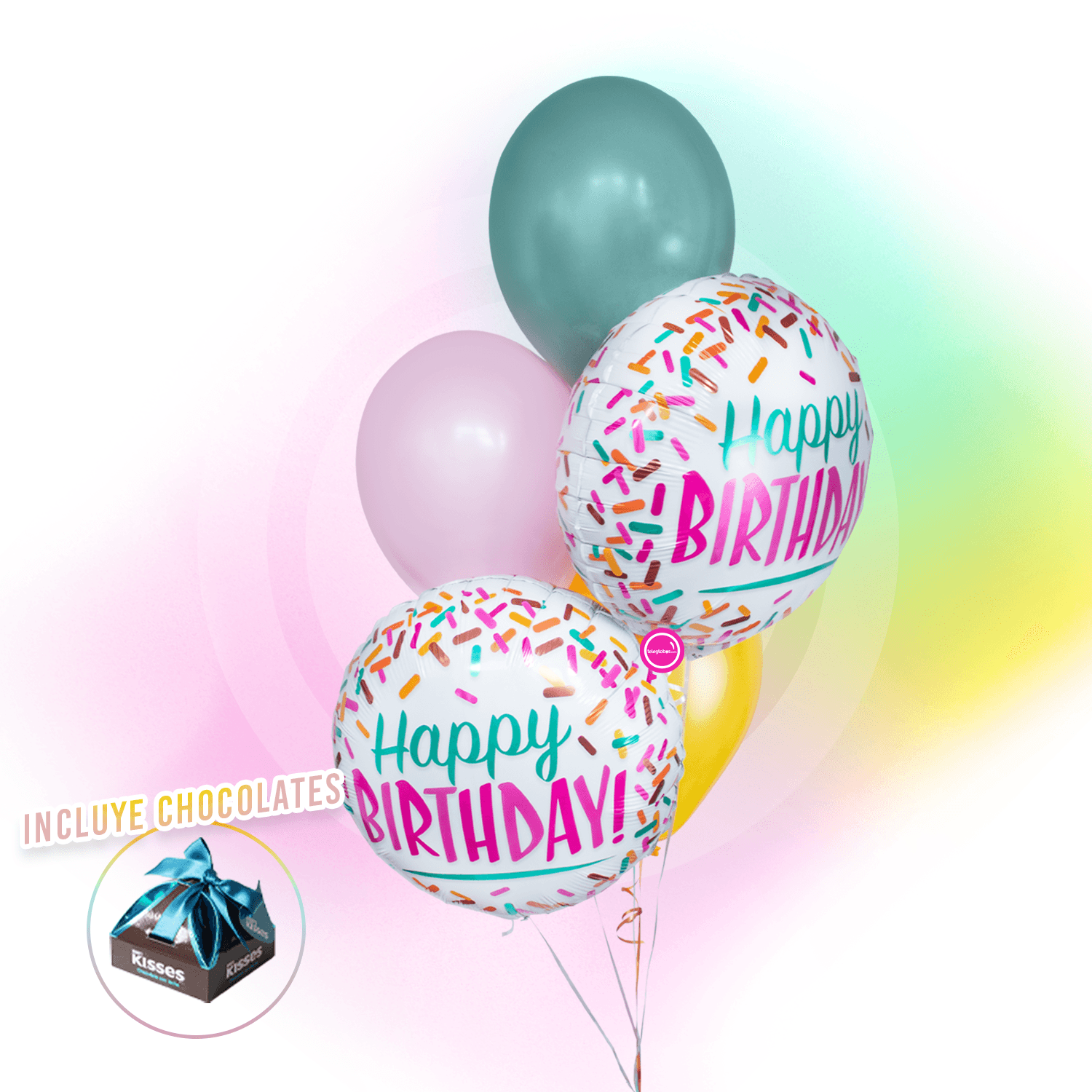 Bouquet de Cumpleaños -Chispas de Colores-