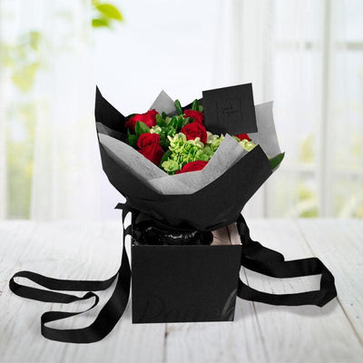 Bouquet Rosas Rojas. Floreria CDMX flores a domicilio Ponch y Caprico