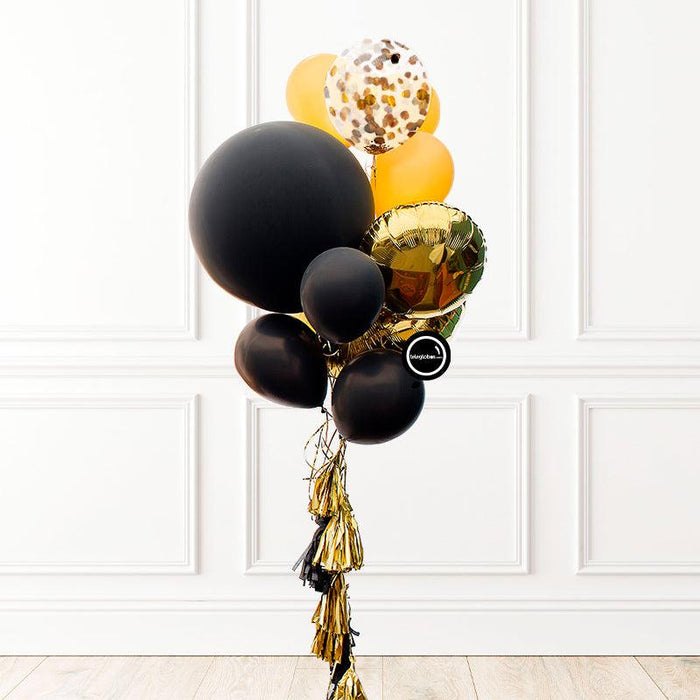 Bouquet de globos con helio con esfera grande de 24" (60cm diámetro)