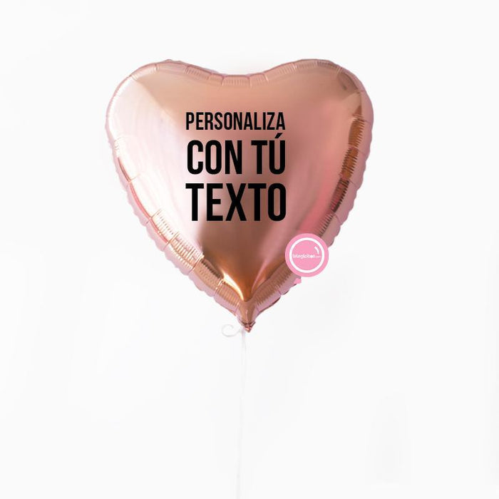 Globo de 18" personalizado con helio (40cm aprox. de diámetro)