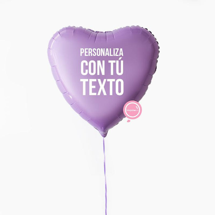 Globo de 18" personalizado con helio (40cm aprox. de diámetro)