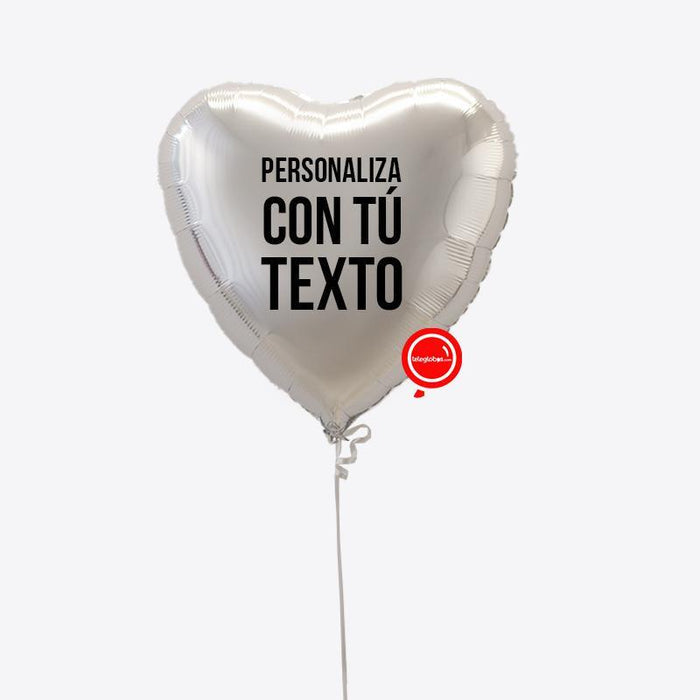 Globo de 18" personalizado con helio (40cm aprox. de diámetro)
