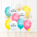 12 globos inflados con helio -Happy Birthday/You're my Favorite- Bio* -RAC021- | Globos y Regalos Teleglobos.com.mx.