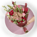 Ramillete de Rosas Amnesia, Tulipán Barcelona y Mini Rosas Rojas - PRAM041 -