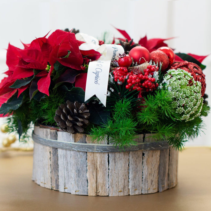 Tradición navideña - Nochebuena, piñas y mini esferas-
